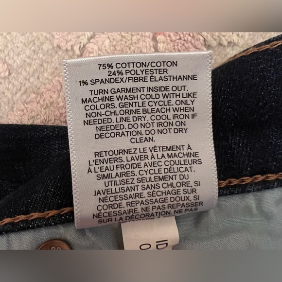 Express Embellished Mid Rise Dark Denim Skinny Jean - Picture 10 of 10